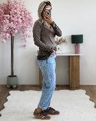 Sous pull dentelle chocolat