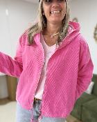 Veste zippée rose
