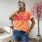 Tee shirt Beach orange
