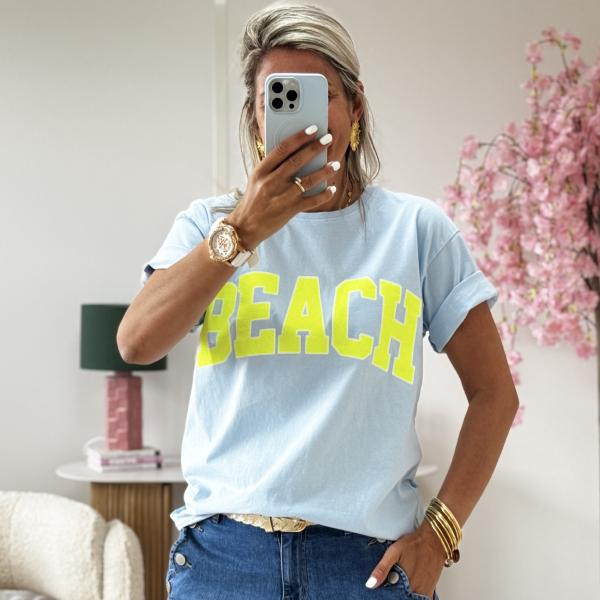 Tee shirt Beach ciel