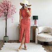 Robe Diane terracotta (du 34 au 38)