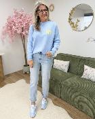 Pull Donna ciel jaune