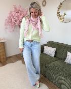 Foulard bandana rose