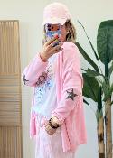 Gilet Boris rose bonbon