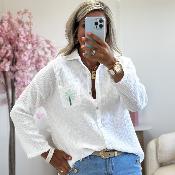 Chemise Palms vert d eau