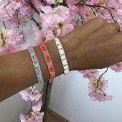 Bracelet B7 blanc or