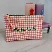 Pochette ma bichette orange