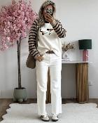 Pull Doris taupe