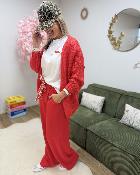 Pantalon Paula rouge