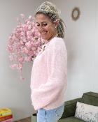 Pull bijoux rose