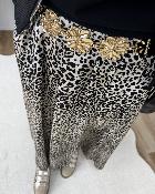 Ceinture métal fleurie