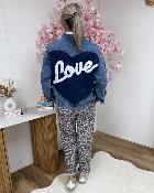 Veste en jeans Love