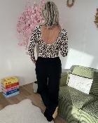 Pantalon en lin noir