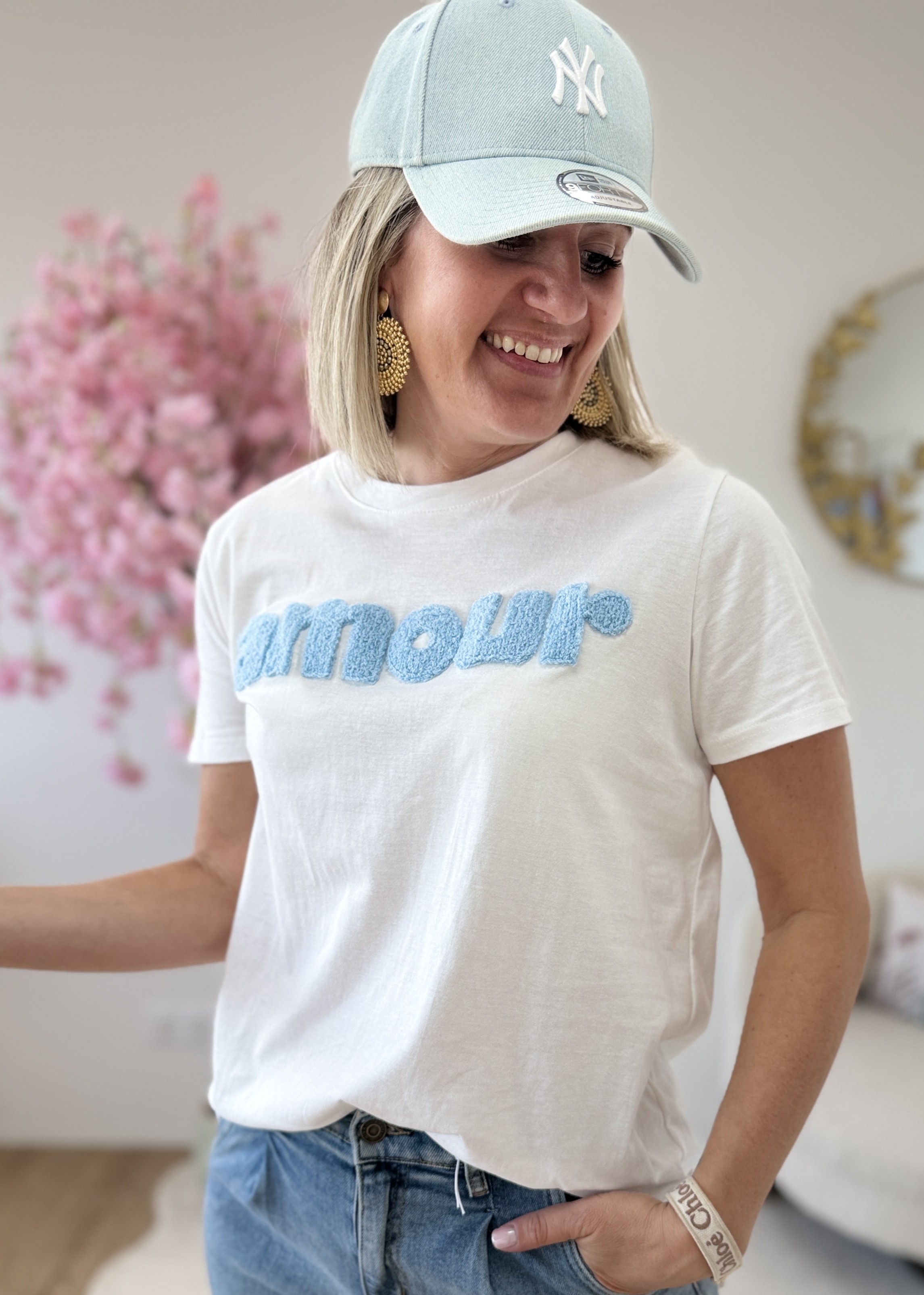 Tee shirt Nina blanc ciel