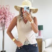 Top Alina taupe