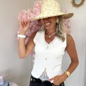 Top Alina blanc