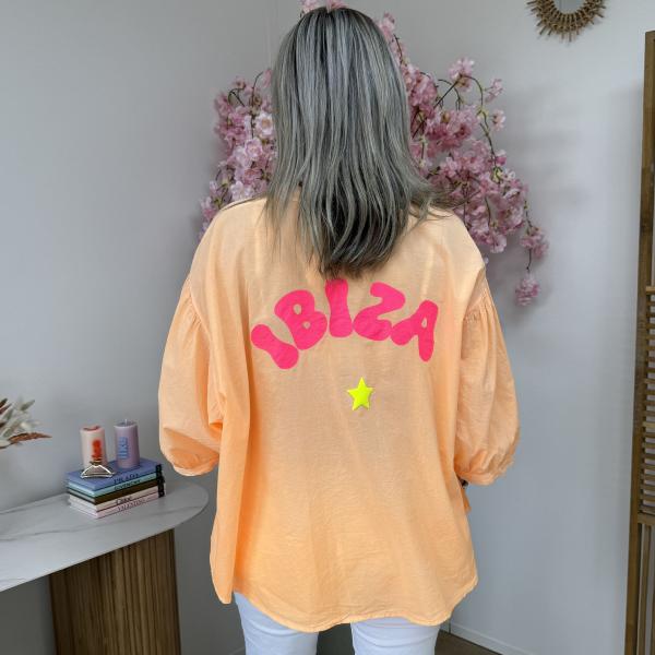 Chemise Ibiza orange