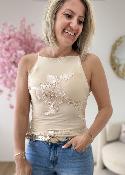 Top Perrine beige (taille petit)