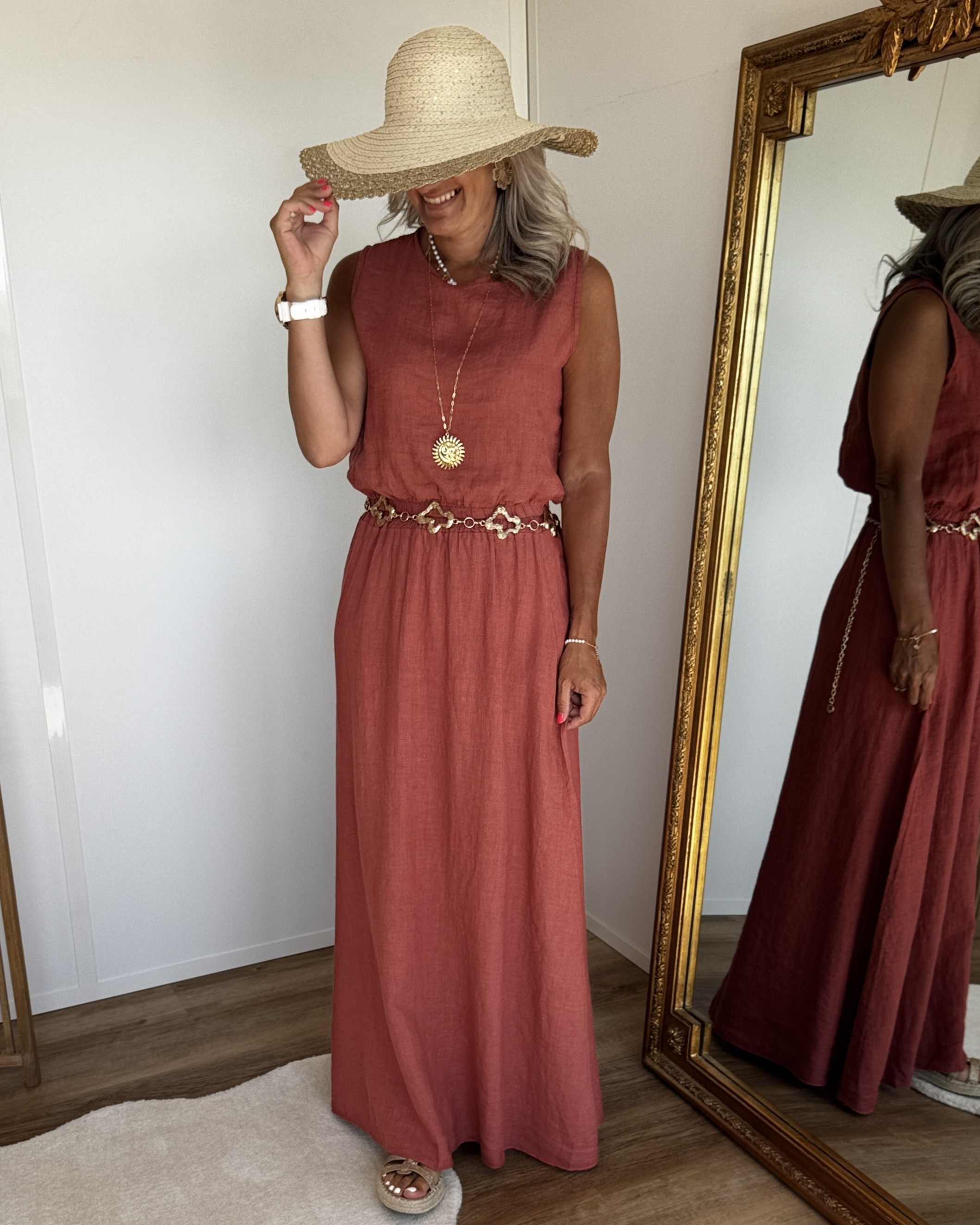 Ensemble Cheryl terracotta