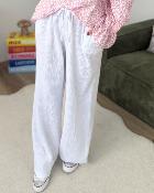 Pantalon gaze de coton blanc