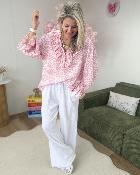 Pantalon gaze de coton blanc