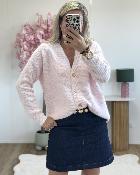 Gilet Clotaire rose