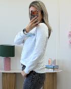 Sweat Amour Gris Ciel