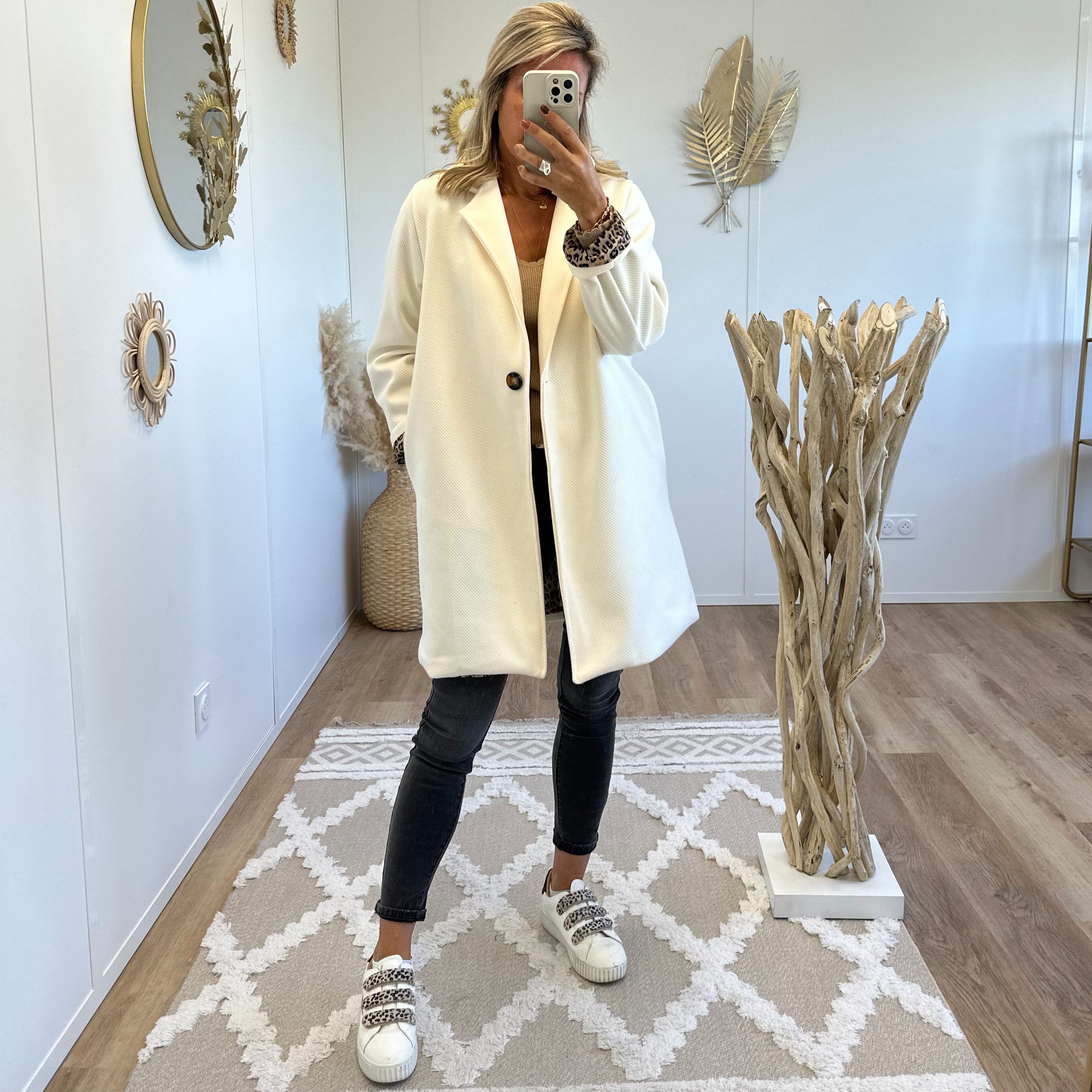 Manteau Diana blanc