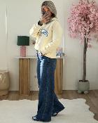 Sweat les copines d abord écru