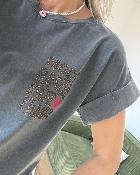 Tee shirt Amor gris