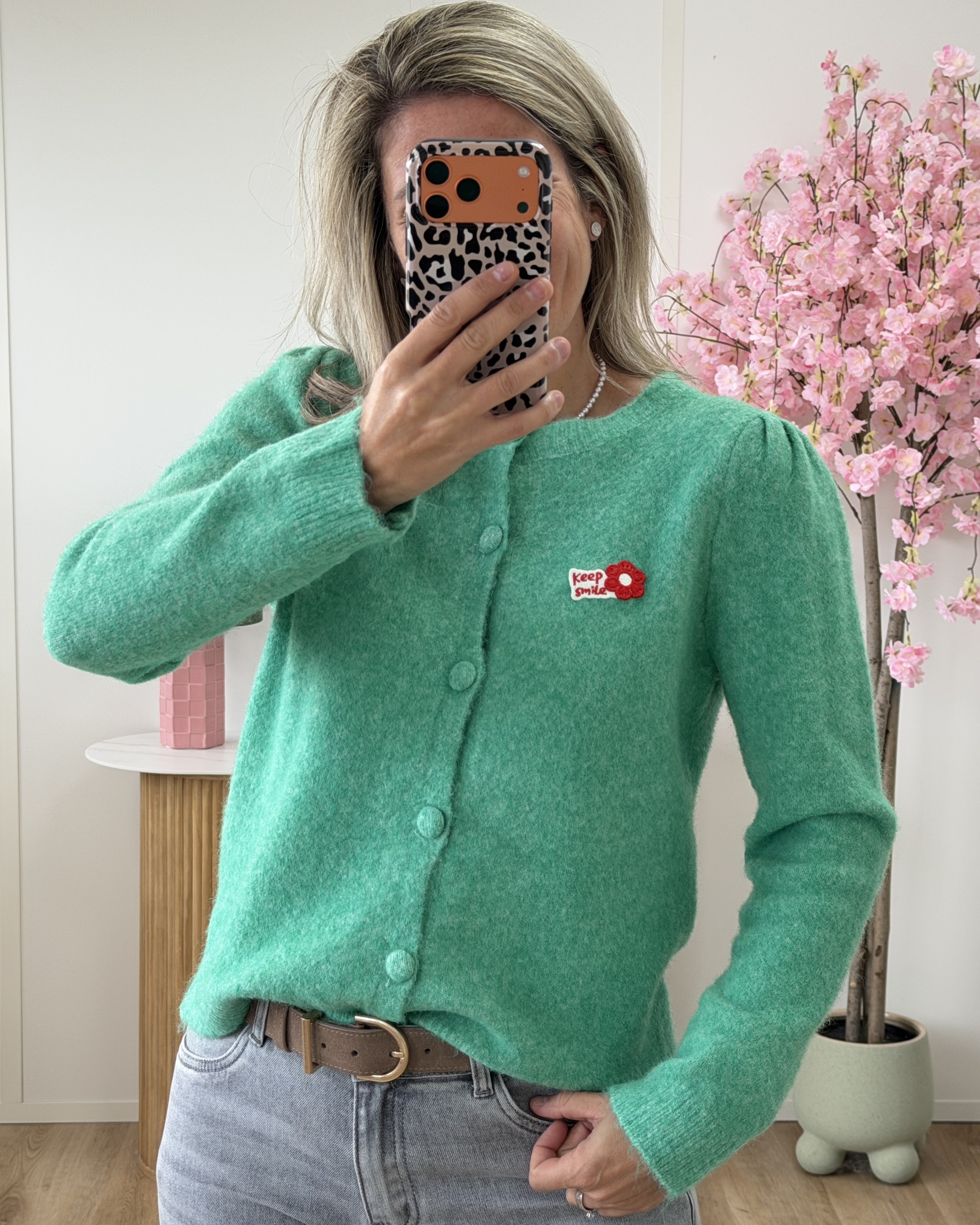 Gilet keep smile vert