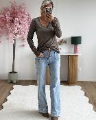 Sous pull dentelle chocolat
