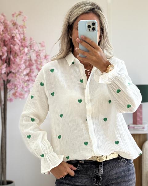 Chemise Wayne vert
