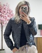 Bombers matelassé simili cuir
