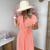 Robe Michele saumon