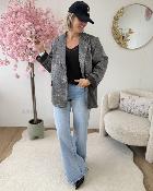 Blazer strass oversize