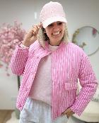 Bombers matelassé rose
