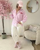 Chemise lovers club rose