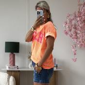 Tee shirt Beach orange