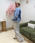 Veste en jeans Palmiers