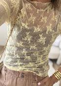 Top Malvina jaune