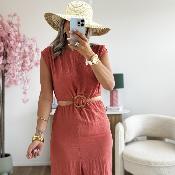 Robe Diane terracotta (du 34 au 38)
