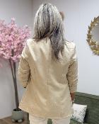 Blazer strass beige