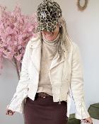 Perfecto suedine beige