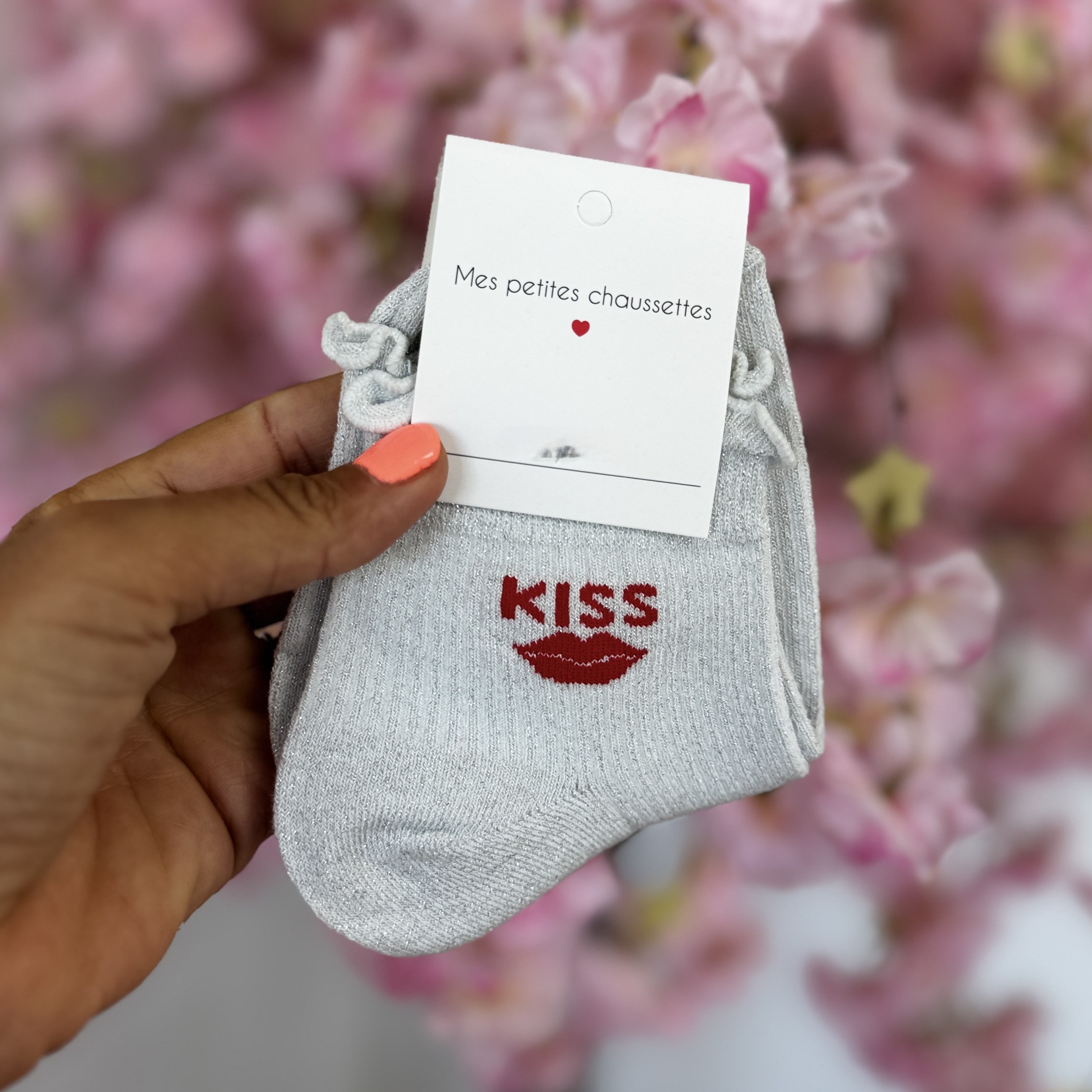 Chaussettes Kiss gris