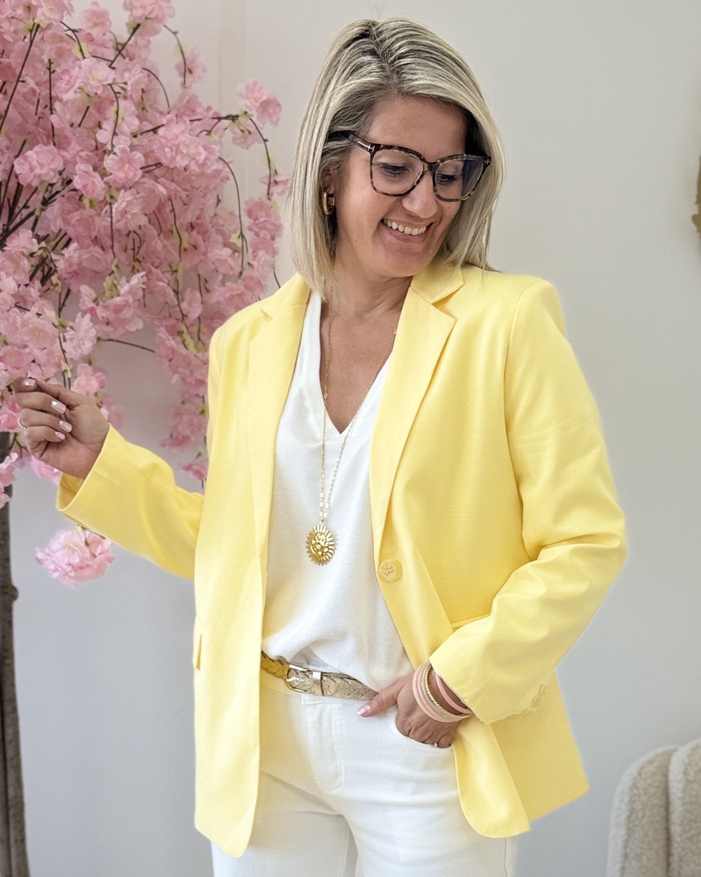 Blazer Lihuan jaune