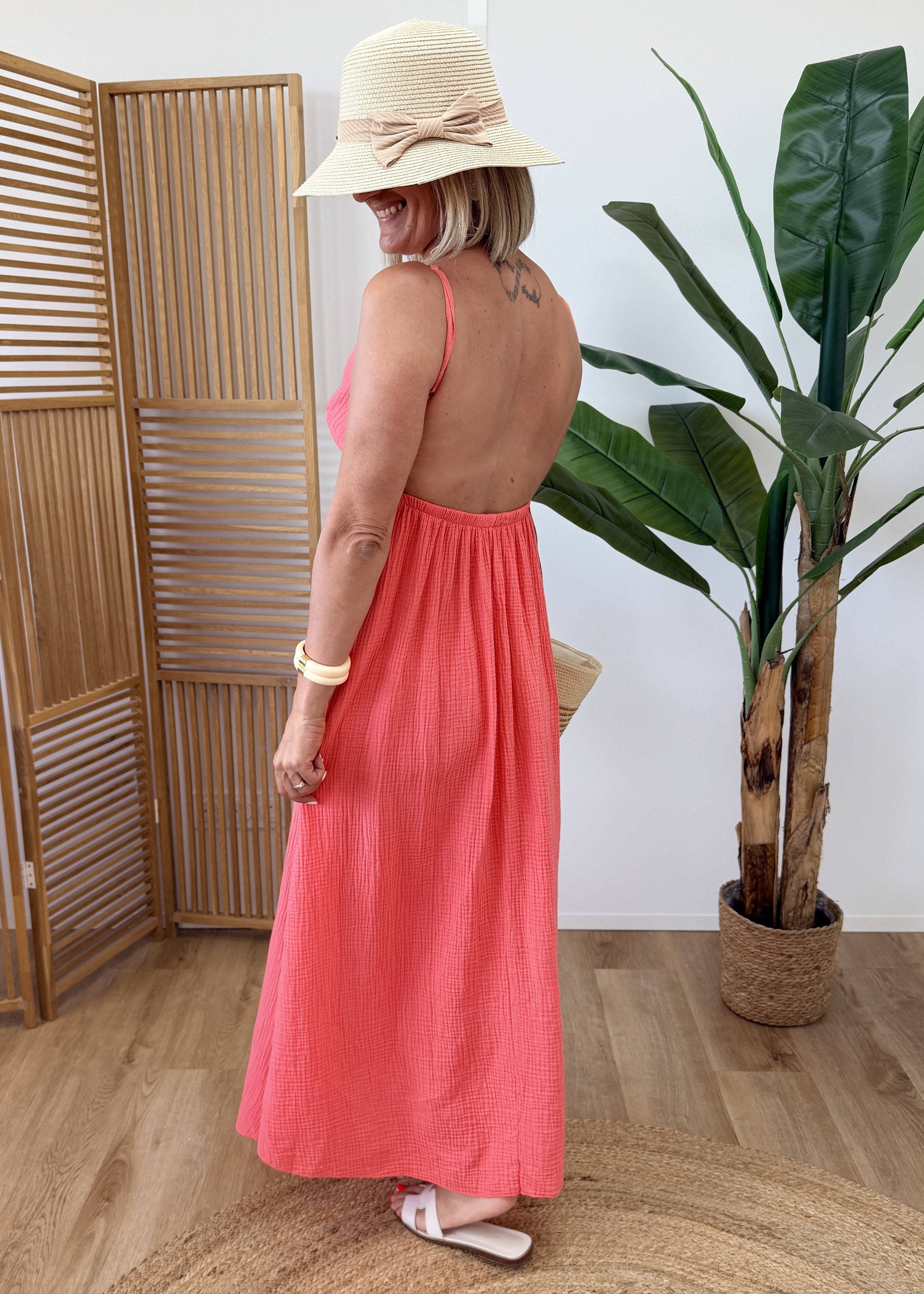 Robe donna corail