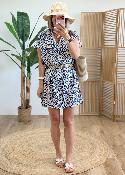 Robe en viscose bleue
