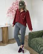 Chemise Nadia bordeaux