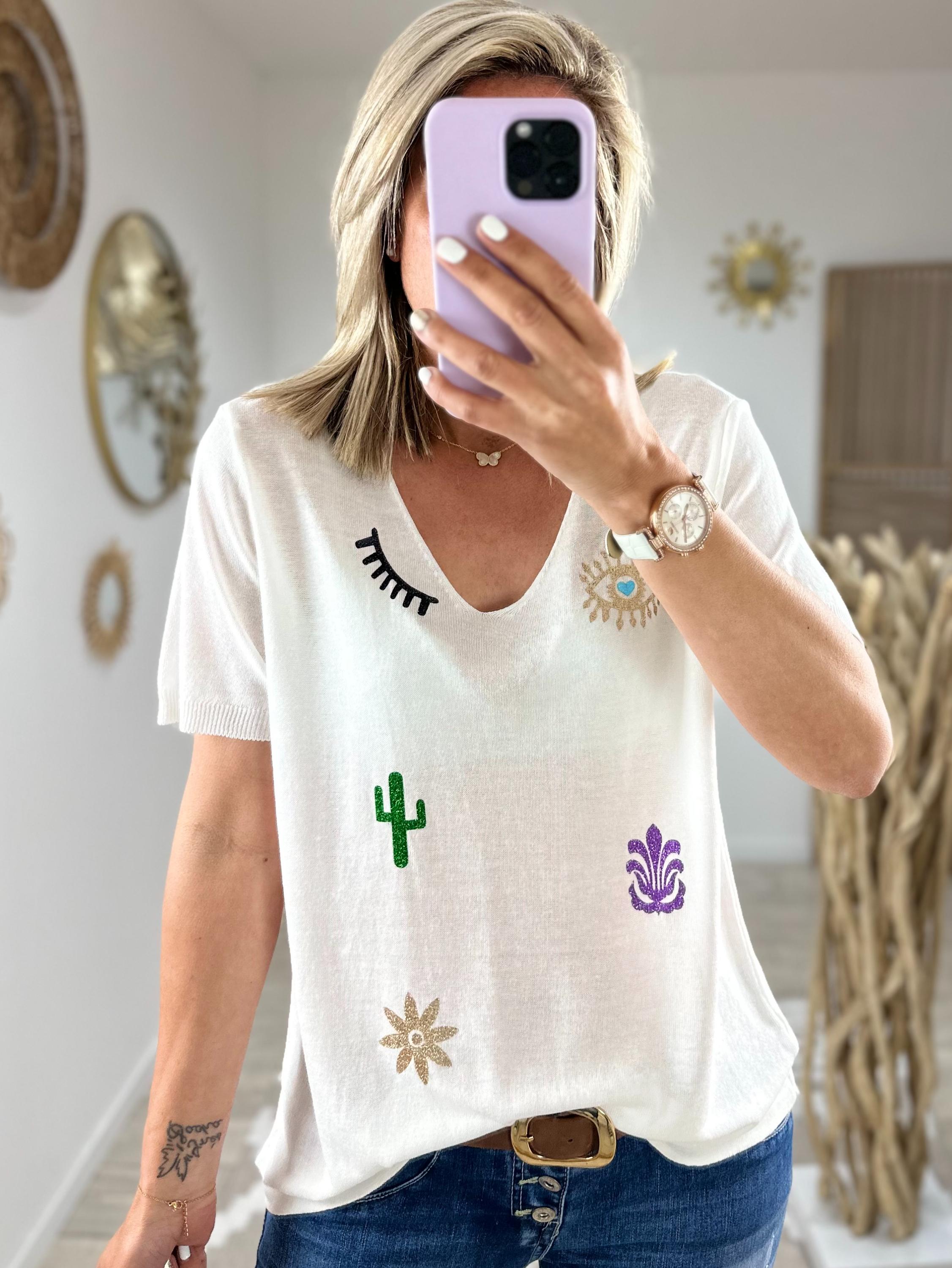 Pull leger Spring blanc